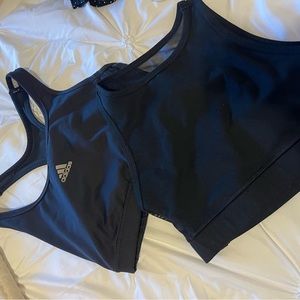 2 Sports bras, one Nike one adidas